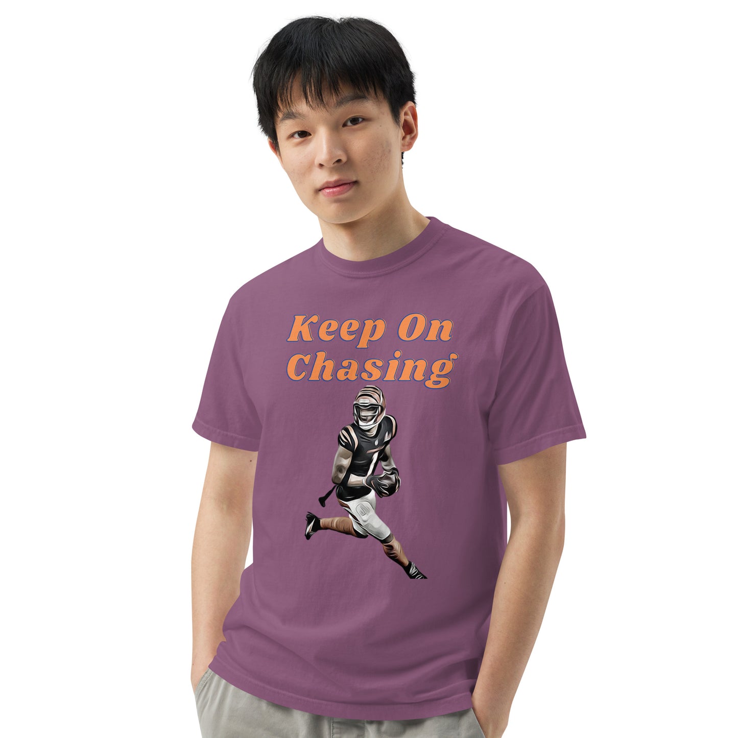 Keep On Chasing garment-dyed heavyweight t-shirt