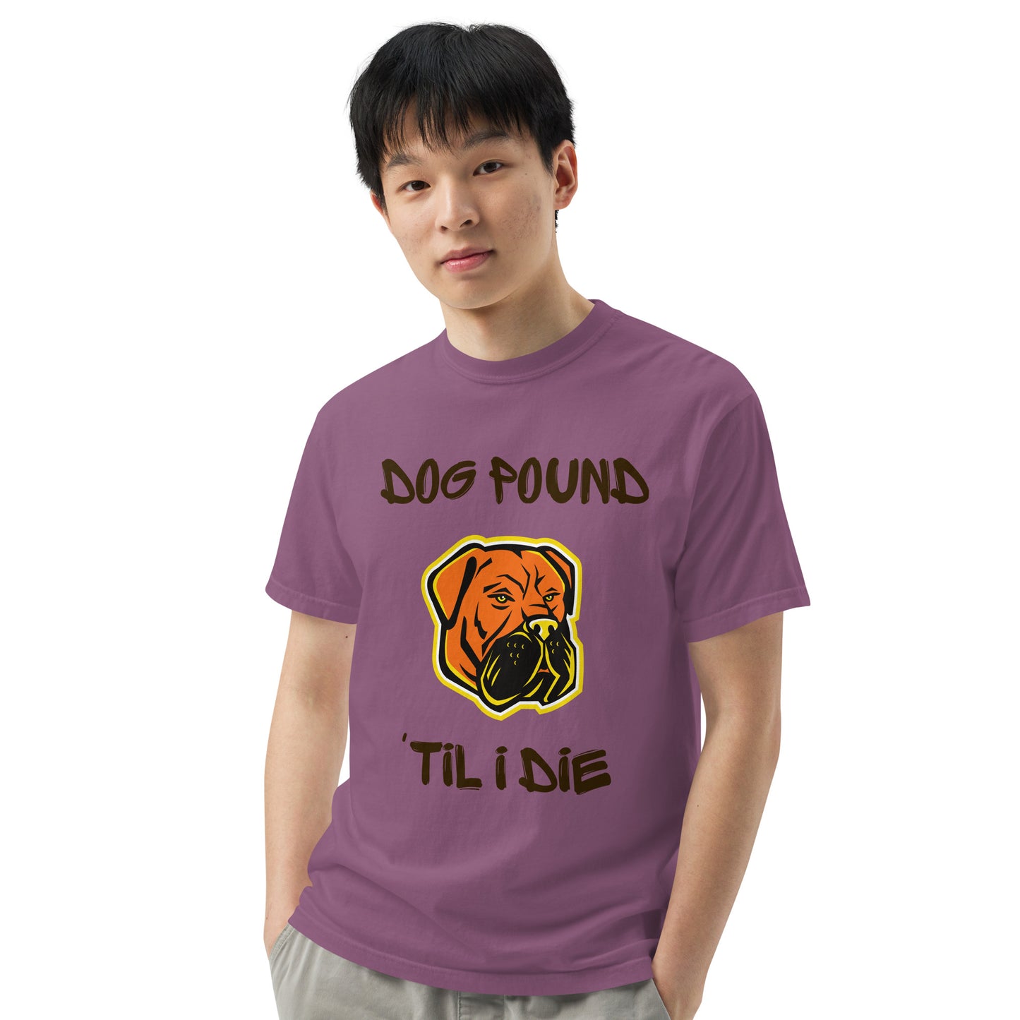 Cleveland Browns Dog Pound 'Til I Die Men’s garment-dyed heavyweight t-shirt