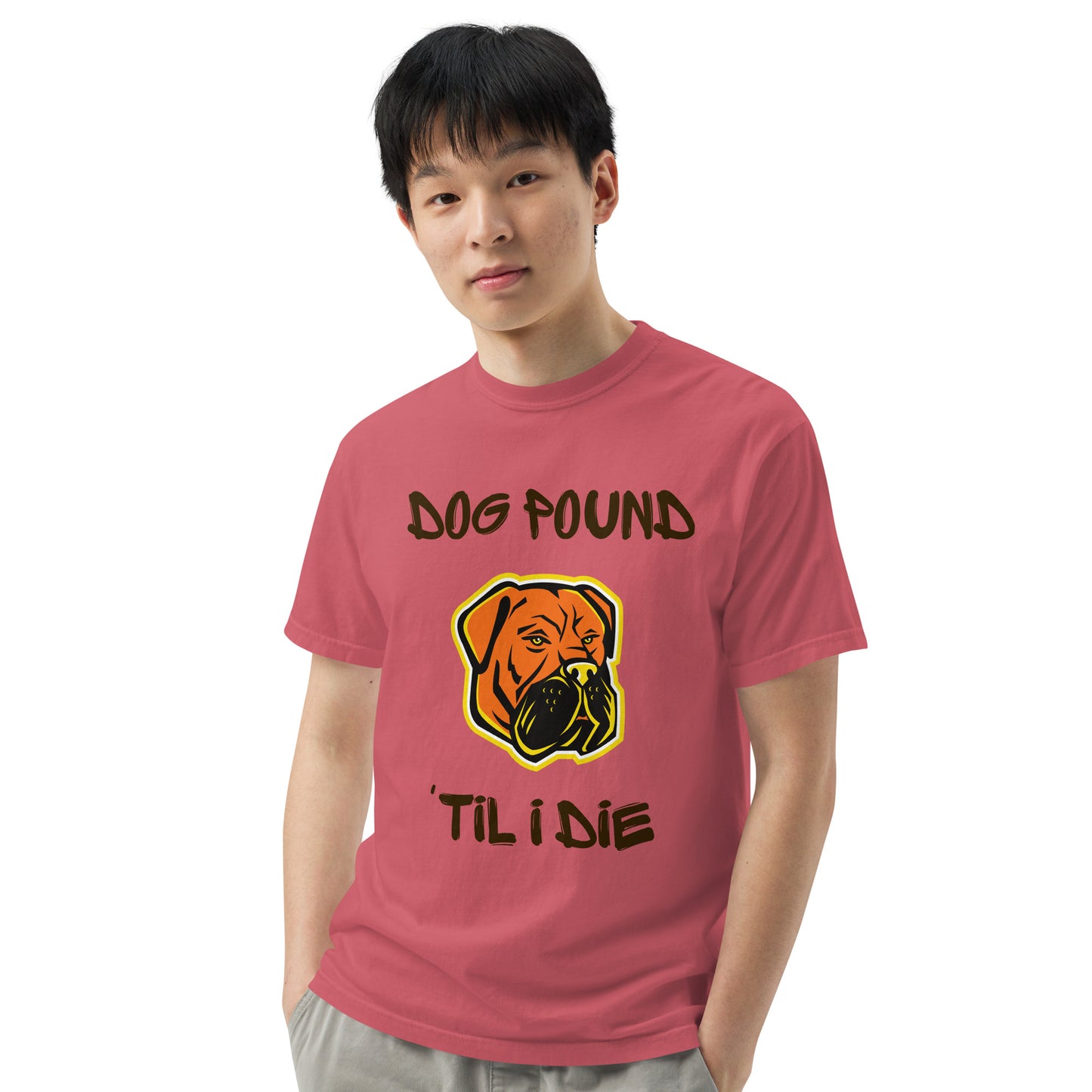 Cleveland Browns Dog Pound 'Til I Die Men’s garment-dyed heavyweight t-shirt