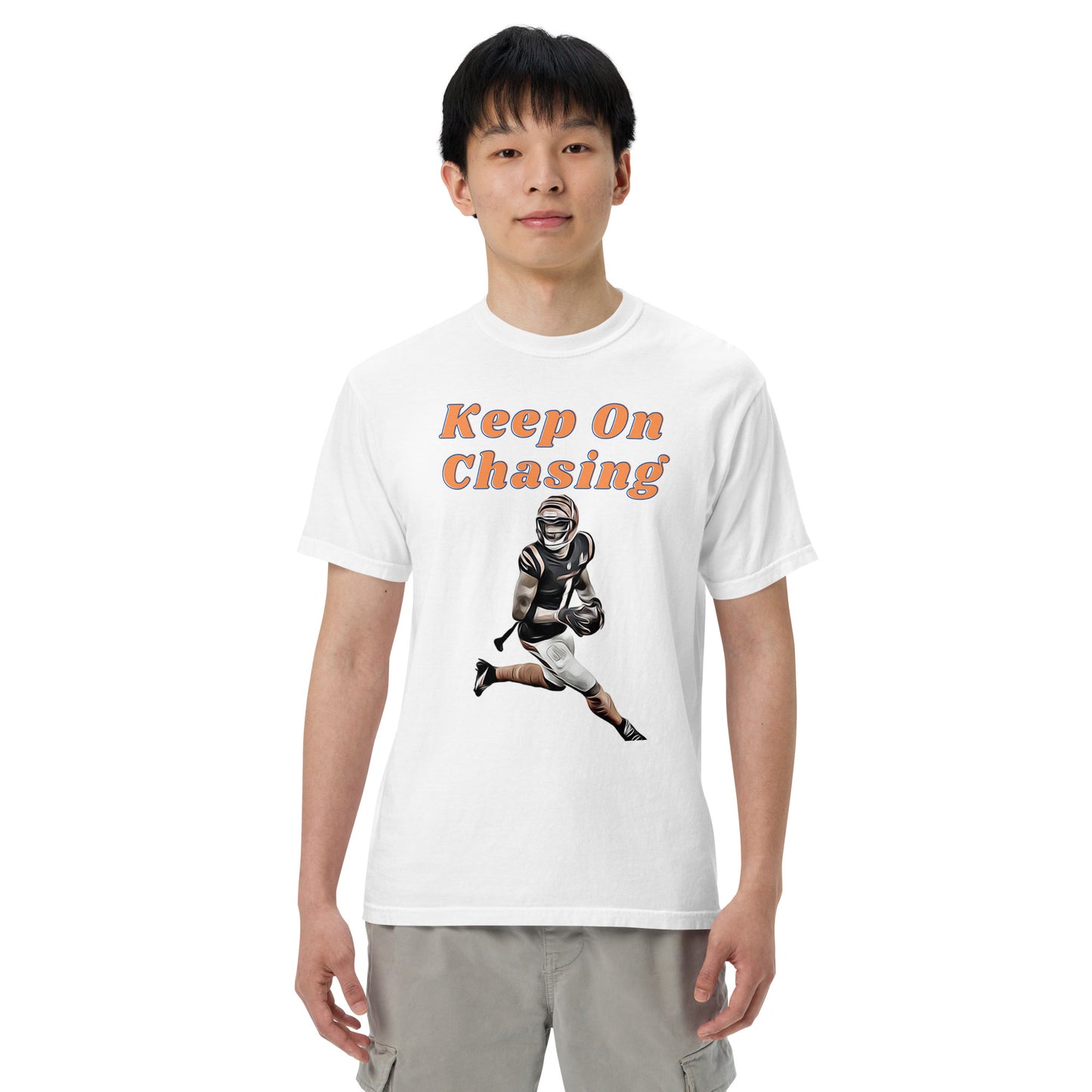 Keep On Chasing garment-dyed heavyweight t-shirt