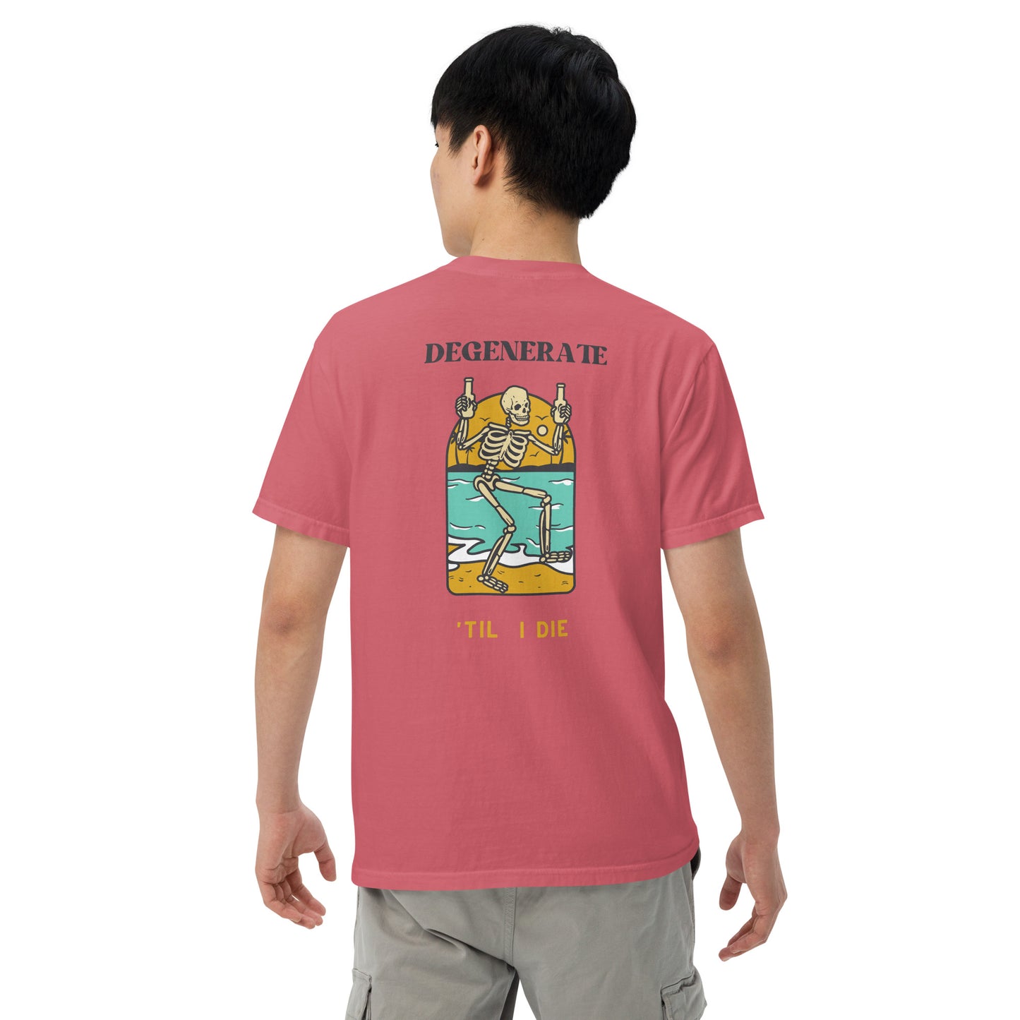 Degenerate Til' I Die Men garment-dyed heavyweight t-shirt