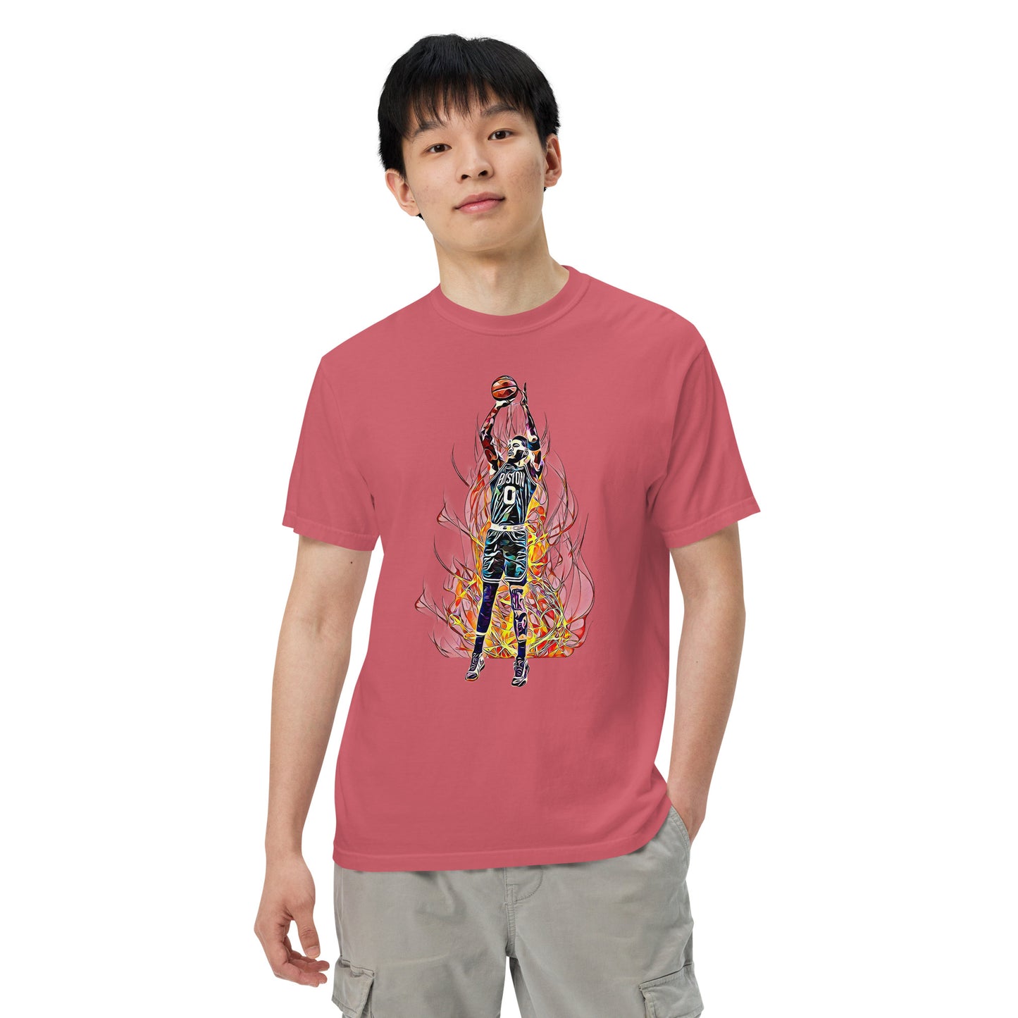 Jason Tatum Human Torch garment-dyed heavyweight t-shirt