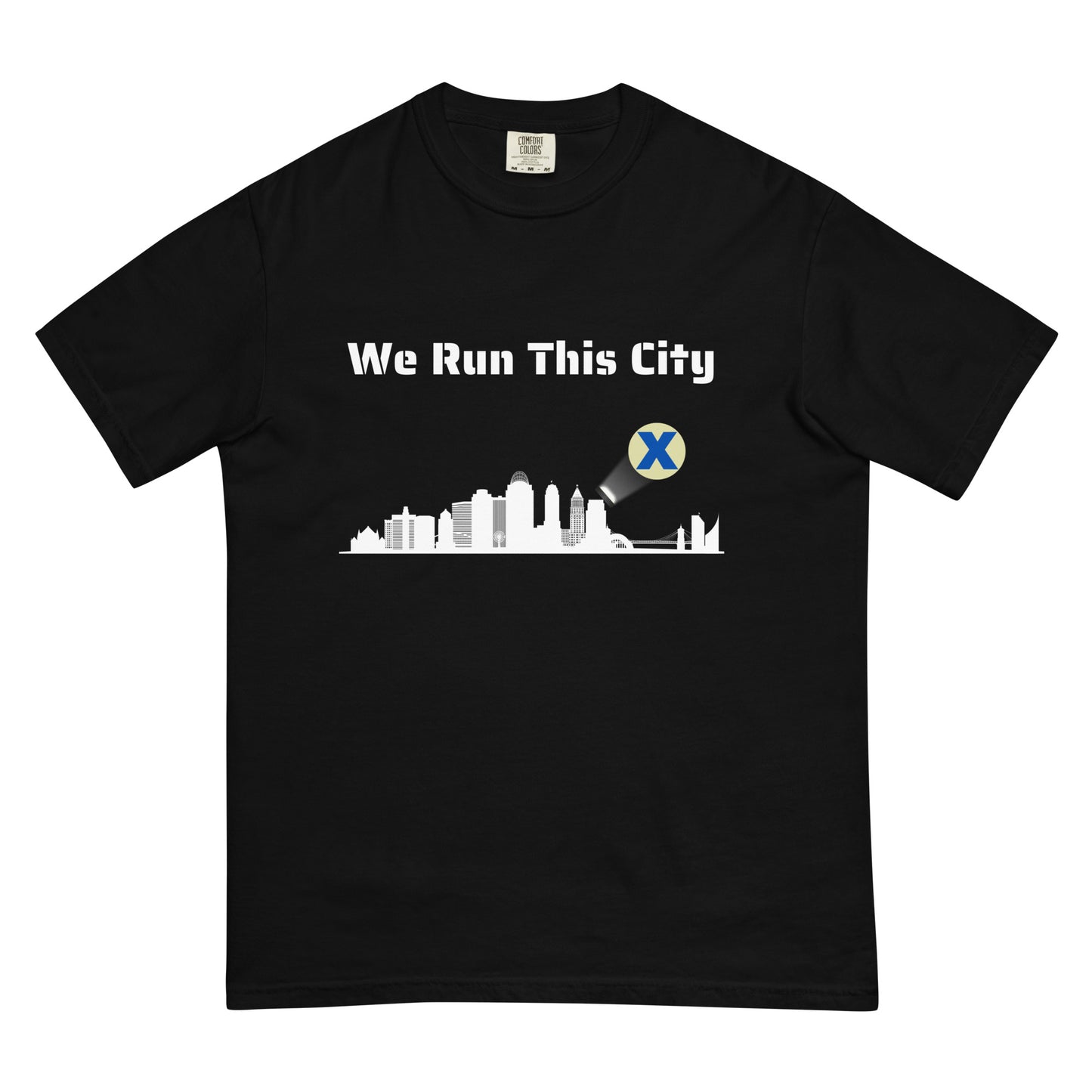 We Run This City Men’s garment-dyed heavyweight t-shirt