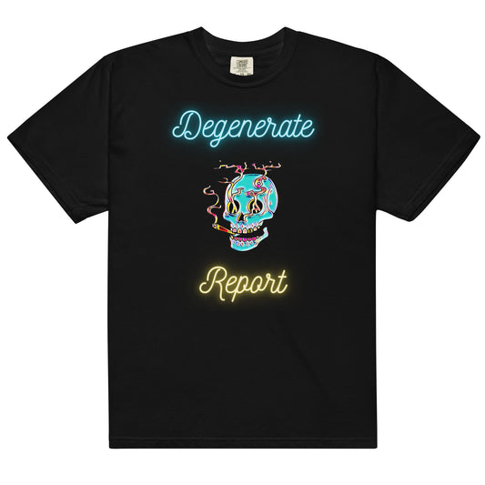 Degenerate Reports Men’s garment-dyed heavyweight t-shirt