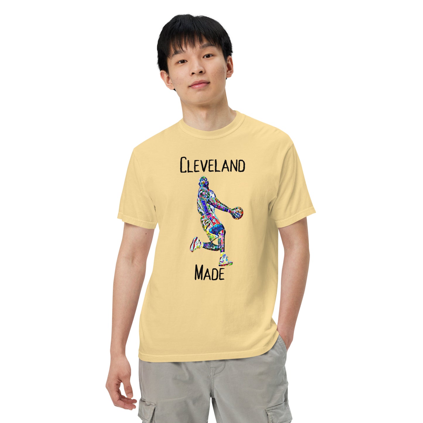 Lebron James Cleveland Made Men’s garment-dyed heavyweight t-shirt