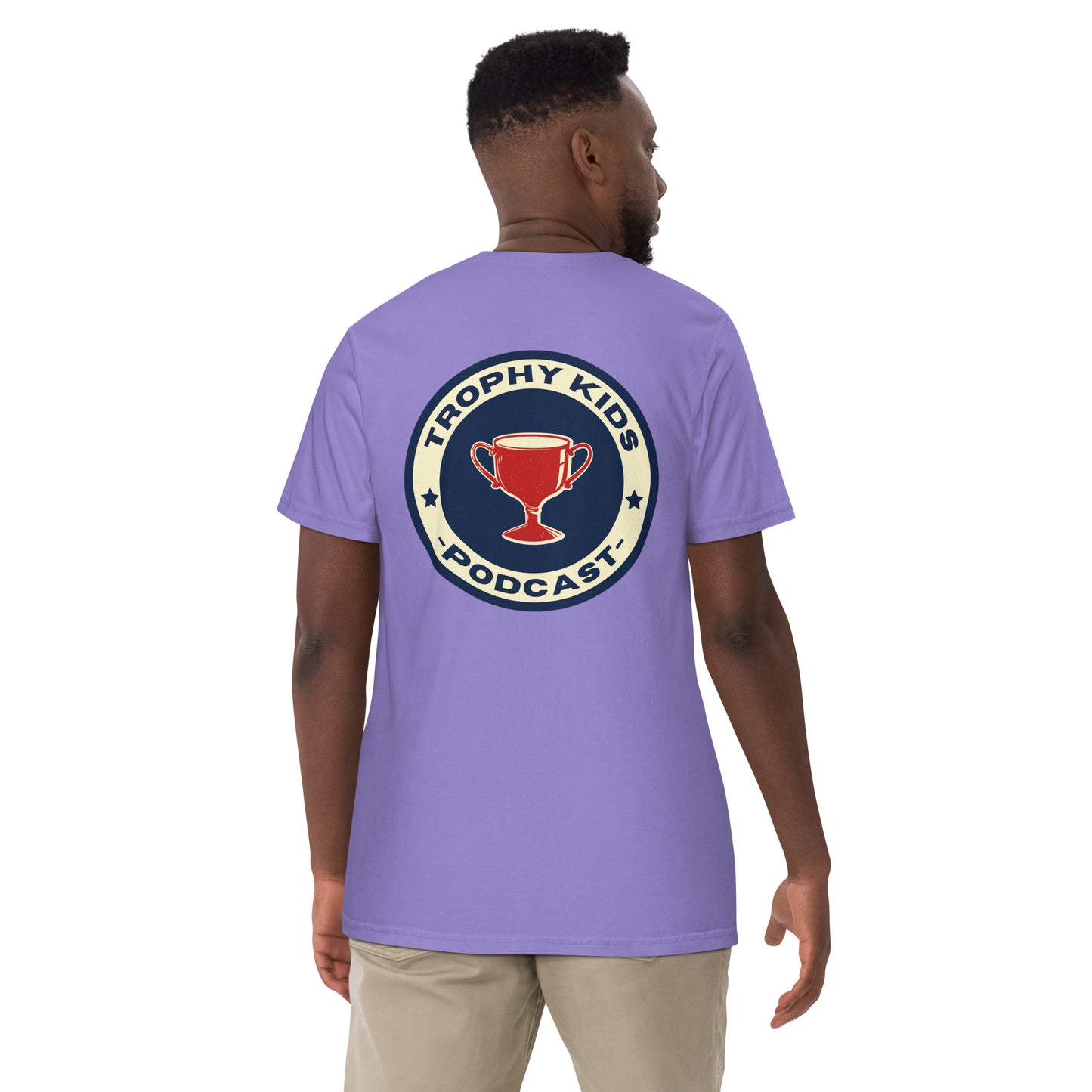 Trophy Kids Podcast garment-dyed heavyweight t-shirt