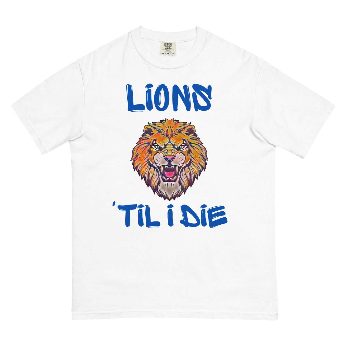 Lions 'Til I Die Men’s garment-dyed heavyweight t-shirt