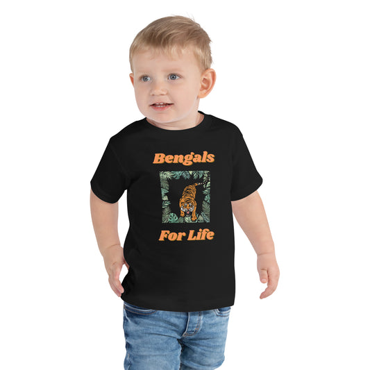 Bengals for Life Toddler Short Sleeve Tee