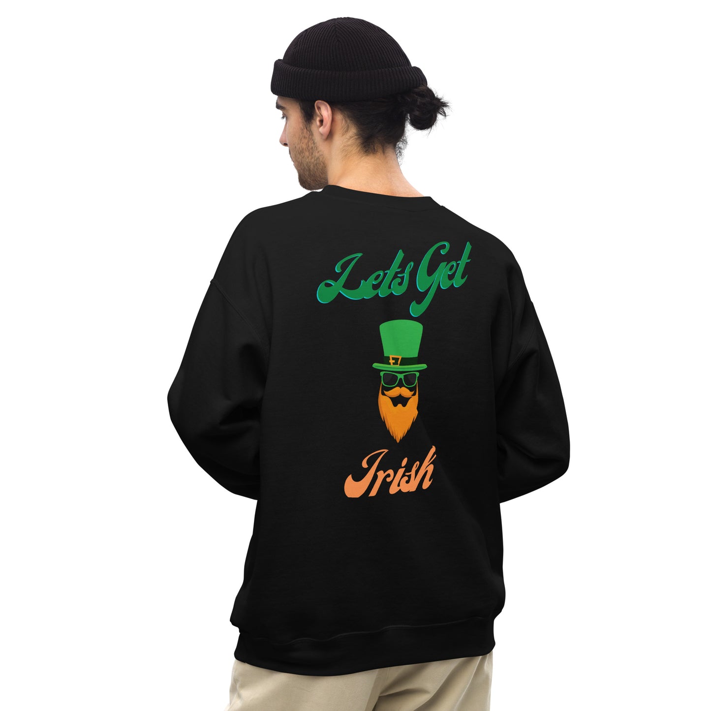 Lets Get Irish Embroidered Unisex Sweatshirt