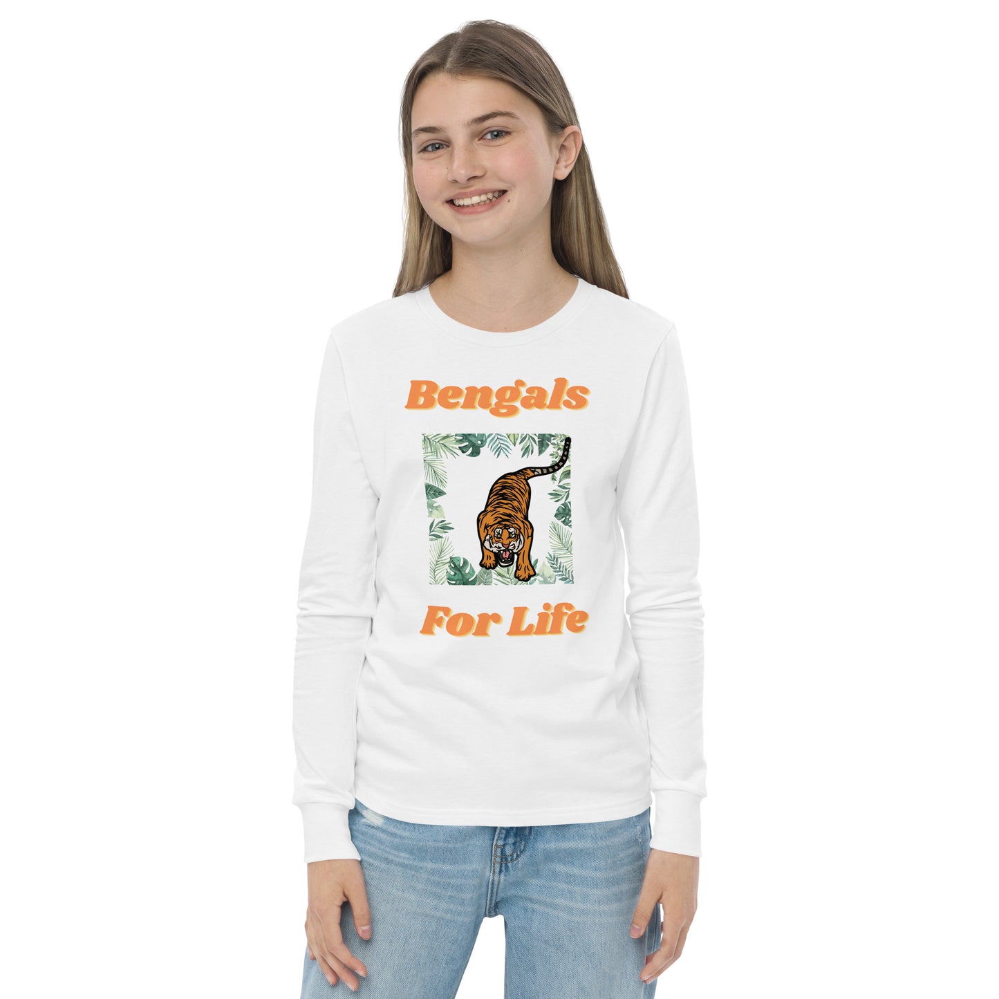 Bengals for Life Youth long sleeve tee